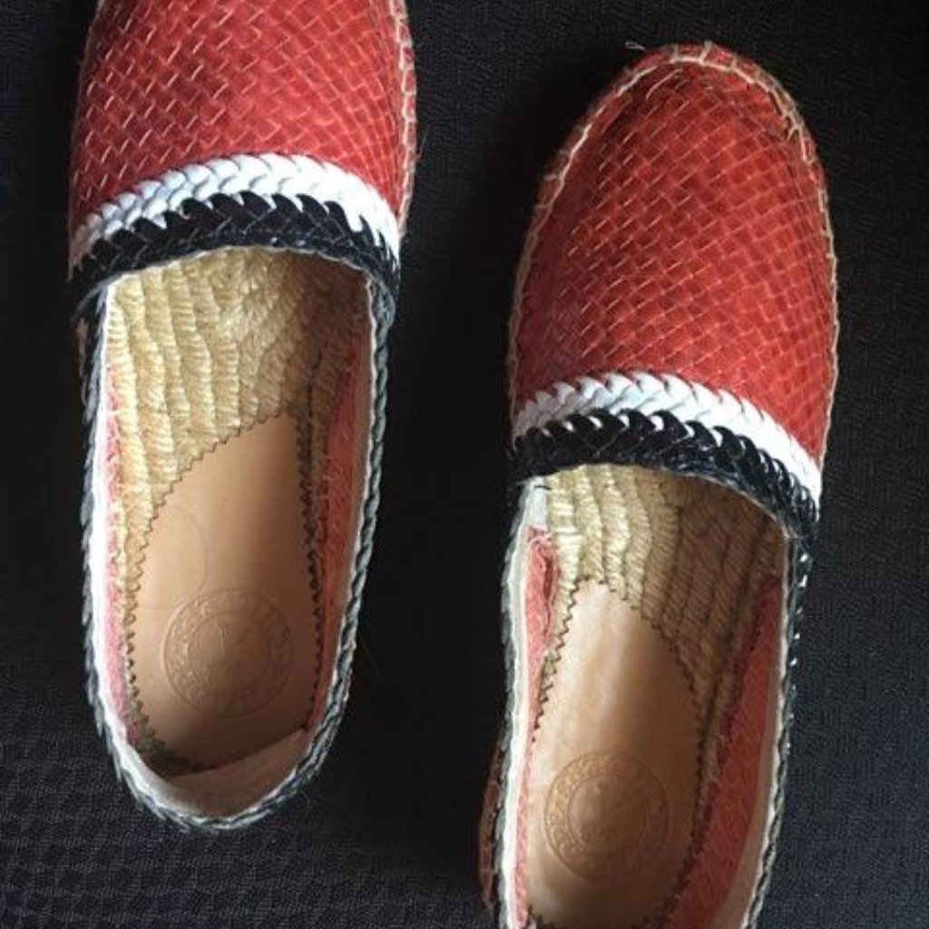 Penelope Chilvers Riviera Espadrilles In Red Motif